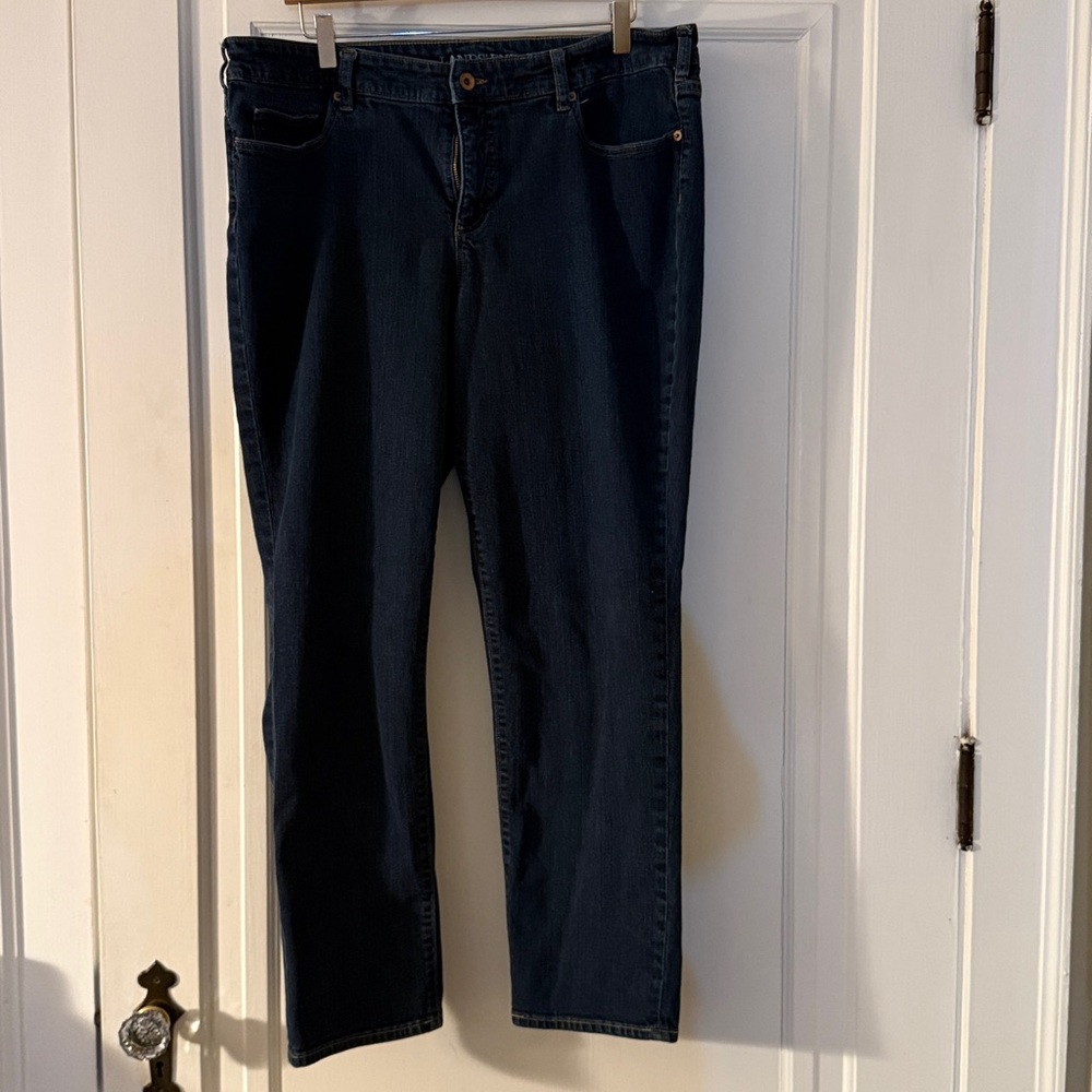 Lands' End Navy Women's Plus Jeans